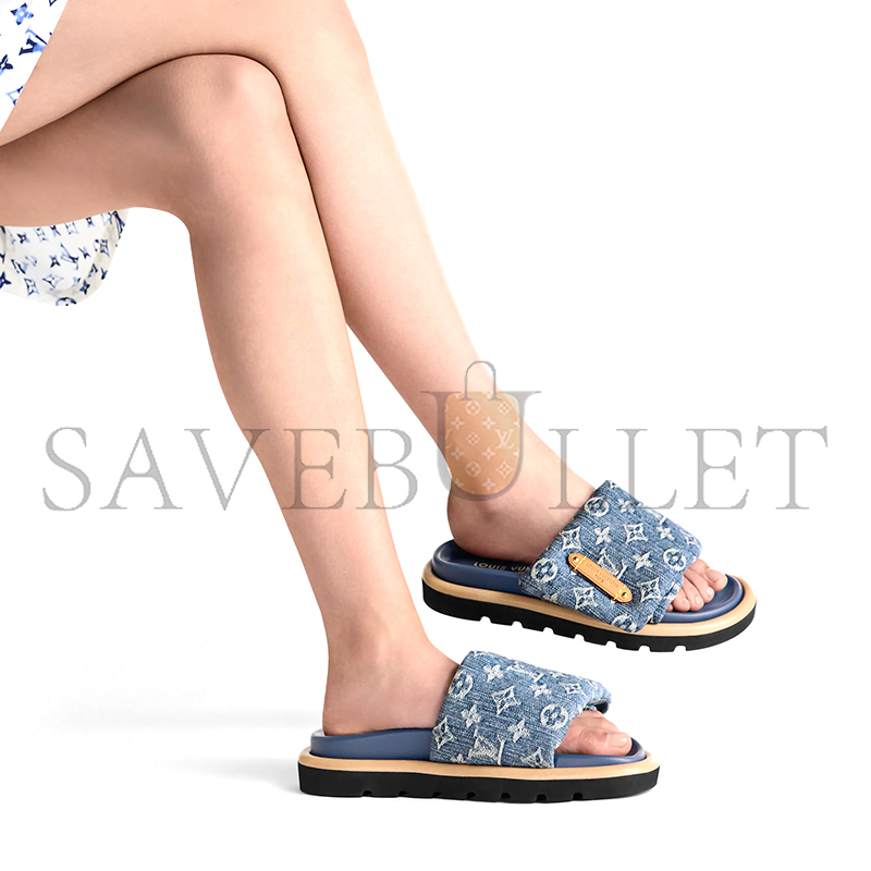LOUIS VUITTON POOL PILLOW FLAT COMFORT MULE 1AGUZO